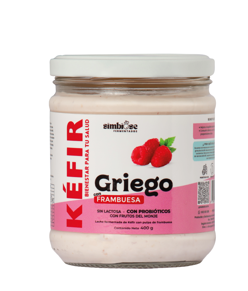 Kéfir estilo griego frambuesa X400GR